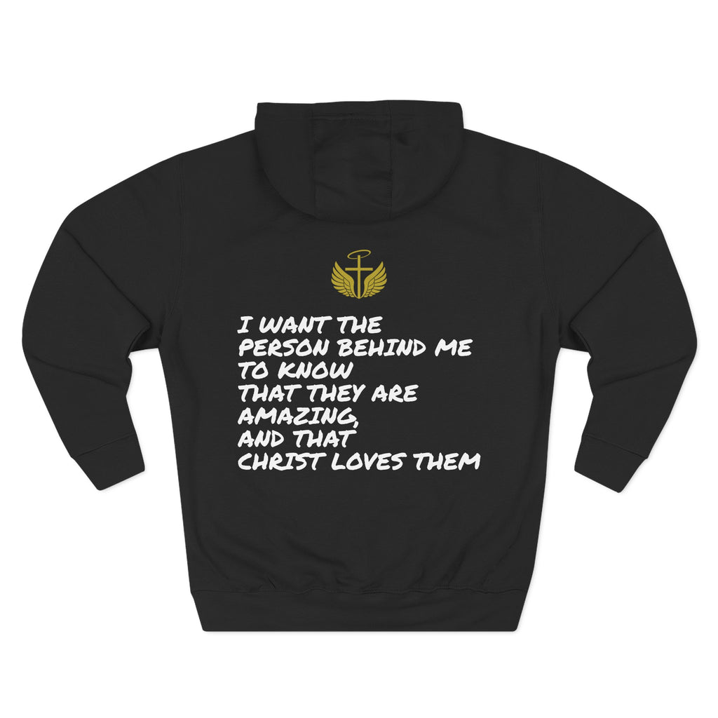 Christ Loves You Hoodie Black